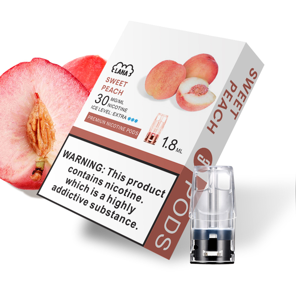 水蜜桃味 LANA 發光煙彈通用悅刻一代 通配 VEEX S